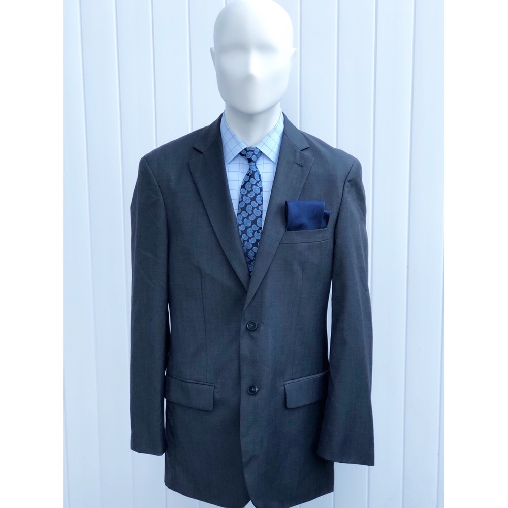 2 Button Blair Underwood Gray Blazer 40L